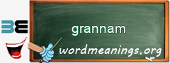 WordMeaning blackboard for grannam